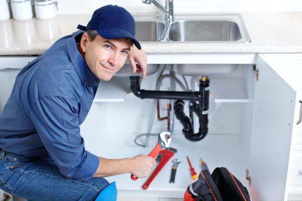 a pipe with a water leak from Quality Plumber Leander in Leander, TX - Emergency Plumbing Services