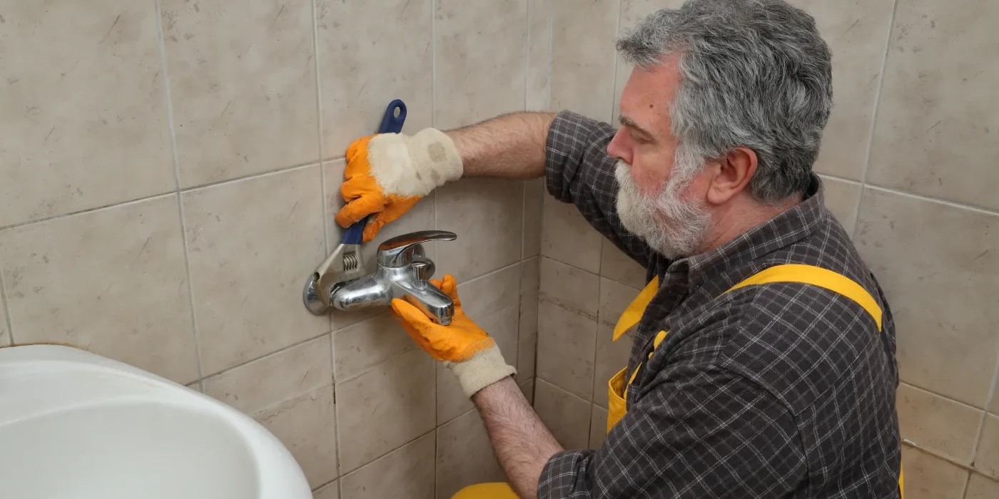 a male plumber technician smiling at the camera from Quality Plumber Leander in Leander, TX - Water Heater Repair and Replacement