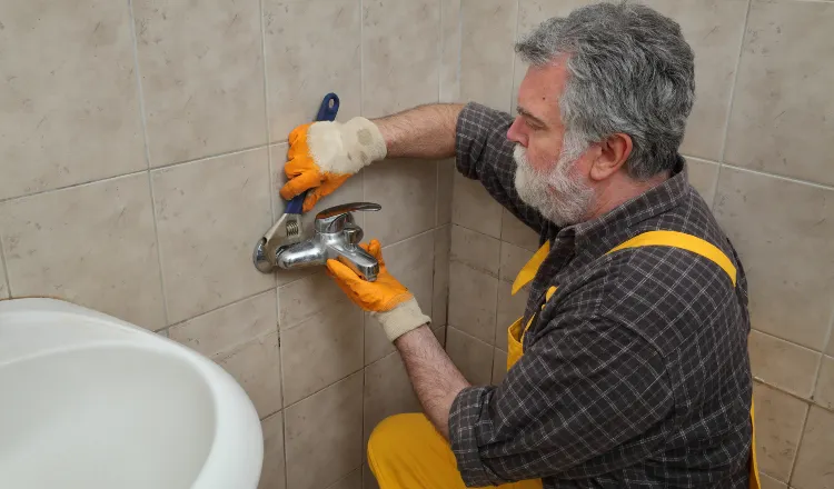 a male plumber technician smiling at the camera from Quality Plumber Leander in Leander, TX - Water Heater Repair and Replacement