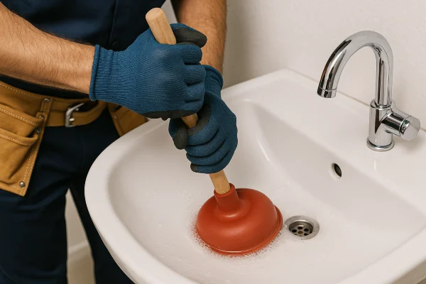 a male technician tightening a ball valve from Quality Plumber Leander in Leander, TX - Water Heater Repair and Replacement